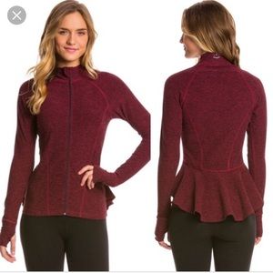 Beyond yoga peplum jacket